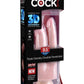 King Cock Plus Triple Density Double Penetrator Dildo - Vanilla - 9.5in