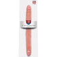 King Cock Slim Double Dildo - Flesh/Vanilla - 12in