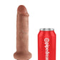 King Cock Squirting Dildo - Caramel/Tan - 6in