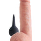 King Cock Squirting Dildo with Balls - Flesh/Vanilla - 8in