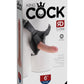 King Cock Strap-On Harness with Dildo - Vanilla - 6in