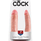 King Cock U-Shaped Large Double Trouble Dildo - Flesh/Vanilla - Large