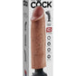 King Cock Vibrating Dildo - Caramel - 10in