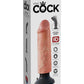 King Cock Vibrating Dildo - Vanilla - 6in