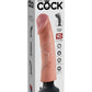 King Cock Vibrating Dildo - Vanilla - 9in
