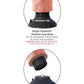 King Cock Vibrating Dildo with Balls - Vanilla - 7in