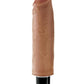 King Cock Vibrating Stiffy Dildo - Caramel/Tan - 6in