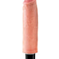 King Cock Vibrating Stiffy Dildo - Flesh/Vanilla - 6in