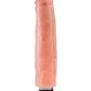 King Cock Vibrating Stiffy Dildo - Vanilla - 7in
