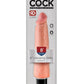 King Cock Vibrating Stiffy Dildo - Vanilla - 8in