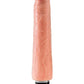 King Cock Vibrating Stiffy Dildo - Vanilla - 9in