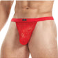 Lace King Lace G-String - Red - Large/XLarge