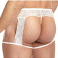 Lace King Men's Lace and Mesh Garter Panty