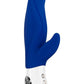 Lady Bi Silicone Vibrator with Clitoral Stimulator - Ultramarine