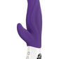 Lady Bi Silicone Vibrator with Clitoral Stimulator - Purple/Violet