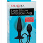 Large Silicone Inflatable Plug - Black - Large