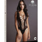 Le Desir Contrast Fence Net Teddy - Black - One Size