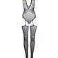 Le Desir Contrast Suspender Bodystocking