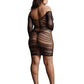 Le Desir Criss Cross Neck Mini Dress