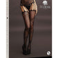 Le Desir Crotchless Cut Out Pantyhose - Black - One Size
