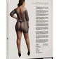 Le Desir Duo Net Sleeved Mini Dress