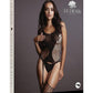 Le Desir Fence Suspender Bodystocking - Black - One Size