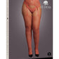 Le Desir Fishnet and Lace Garterbelt Stocking - Queen - Sunset Glow - Orange - Queen