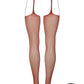 Le Desir Fishnet and Lace Garterbelt Stocking - Queen - Sunset Glow