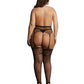 Le Desir Garterbelt Stockings with Lace Top
