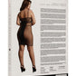 Le Desir Knee-Length Lace and Fishnet Dress
