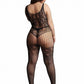 Le Desir Lace and Fishnet Bodystocking