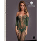Le Desir Lace Long Sleeved Bodystocking - Green - One Size