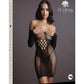Le Desir Long Sleeved Mini Dress - Black - One Size
