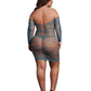 Le Desir Long Sleeved Net Mini Dress