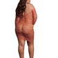 Le Desir Long Sleeved Net Mini Dress - Queen - Sunset Glow