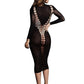 Le Desir Shade Carme Xi Dress with Turtleneck