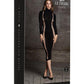 Le Desir Shade Carme Xi Dress with Turtleneck - Black - One Size