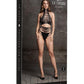 Le Desir Shade Carpo Xlvi Two Piece with Turtleneck, Crop Top and Pantie - Black - One Size
