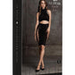 Le Desir Shade Kala Xxxvii Two Piece with Turtleneck, Crop Top and Skirt - Black - One Size
