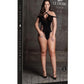 Le Desir Shade Leda Xiii Body with Crossed Neckline and Off Shoulder Straps - Black - Queen