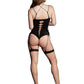Le Desir Shade Metis Xvi Body with Garter and Crossed Neckline
