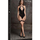 Le Desir Shade Metis Xvi Body with Garter and Crossed Neckline - Black - One Size