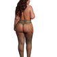 Le Desir Shredded Suspender Pantyhose