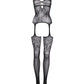 Le Desir Suspender Rhinestone Bodystocking