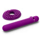 Le Wand Baton Rechargeable Silicone Vibrator - Cherry/Purple