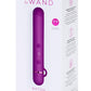 Le Wand Baton Rechargeable Silicone Vibrator - Cherry/Purple