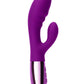 Le Wand Blend Rechargeable Siliconel Rabbit Vibrator - Cherry