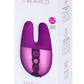 Le Wand Double Vibe Rechargeable Silicone Rabbit Vibrator - Cherry/Purple