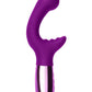 Le Wand Xo Rechargeable Silicone Dual Stimulating Vibrator - Cherry/Purple