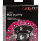 Leather Multi-Snap Cock Ring - Black